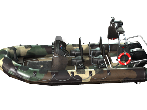 Tactical Boat 3D Model