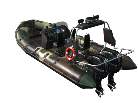 Tactical Boat 3D Model