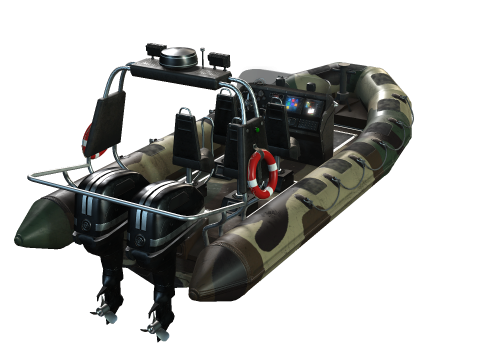 Tactical Boat 3D Model