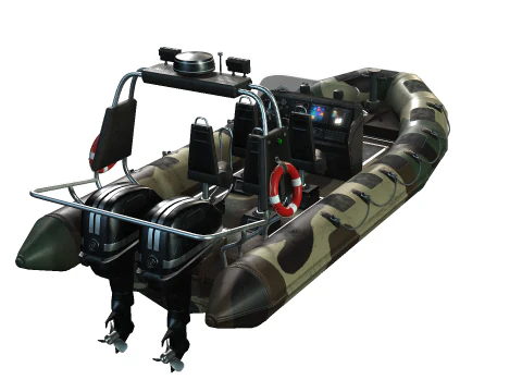 Tactical Boat 3D Model