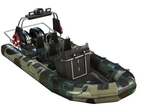 Tactical Boat 3D Model