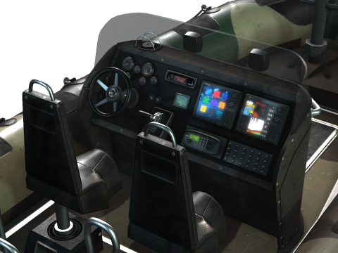 Tactical Boat 3D Model