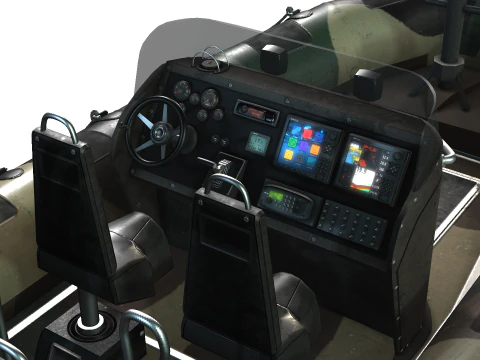Tactical Boat 3D Model