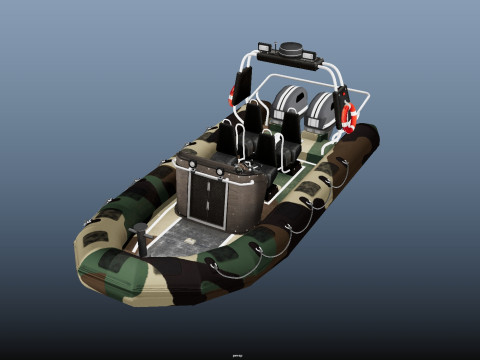 Tactical Boat 3D Model