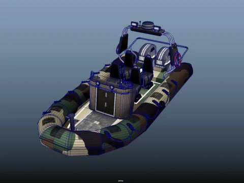Tactical Boat 3D Model