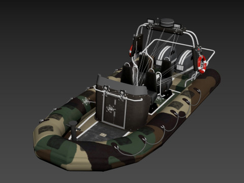 Tactical Boat 3D Model