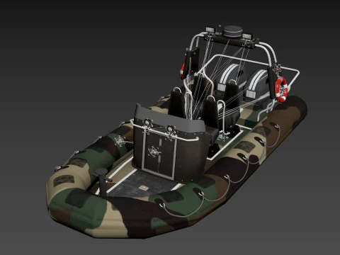Tactical Boat 3D Model