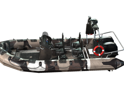 Tactical Boat 3D Model