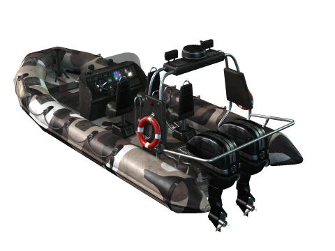 Tactical Boat 3D Model