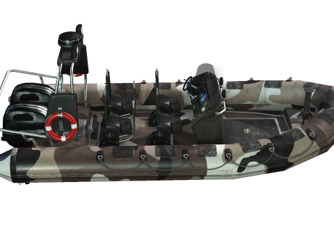 Tactical Boat 3D Model