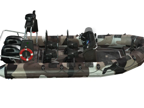 Tactical Boat 3D Model