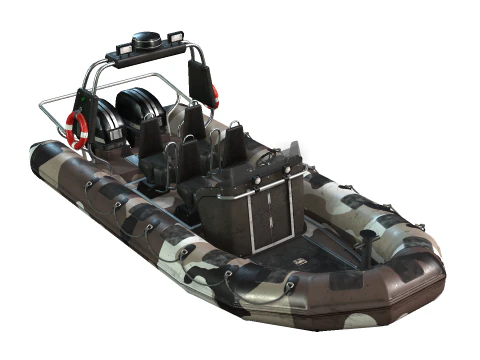 Tactical Boat 3D Model
