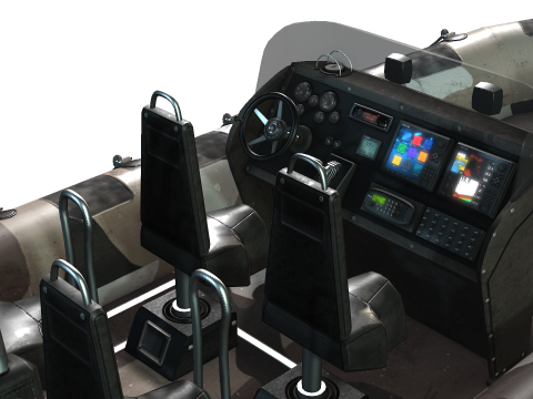 Tactical Boat 3D Model