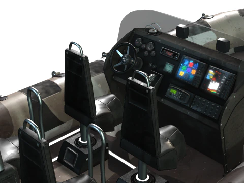 Tactical Boat 3D Model