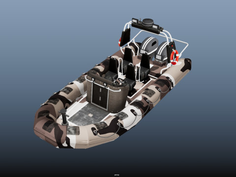 Tactical Boat 3D Model
