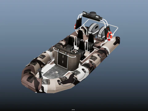 Tactical Boat 3D Model