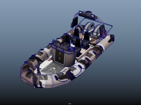 Tactical Boat 3D Model