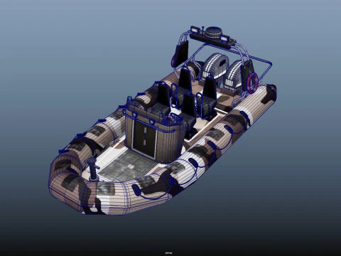 Tactical Boat 3D Model