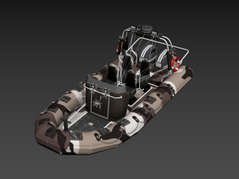 Tactical Boat 3D Model