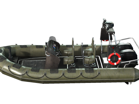 Tactical Boat 3D 모델
