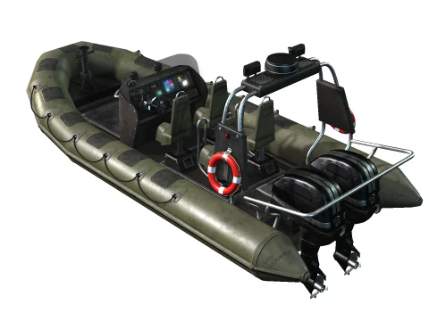 Tactical Boat 3D Model