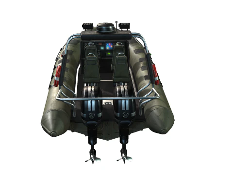 Tactical Boat 3D Model