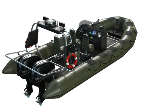Tactical Boat 3D Model
