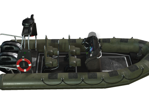 Tactical Boat 3D 모델