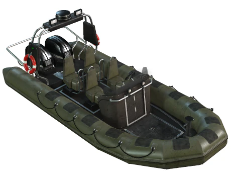 Tactical Boat 3D Model