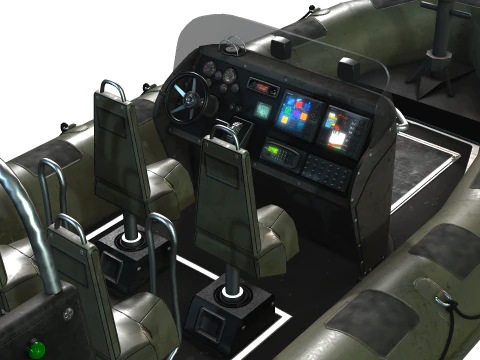 Tactical Boat 3D Model