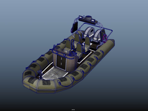 Tactical Boat 3D 모델