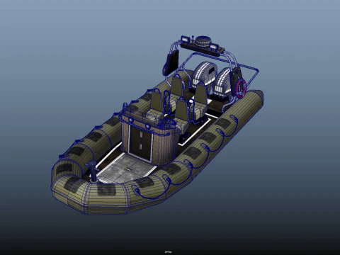 Tactical Boat 3D Model