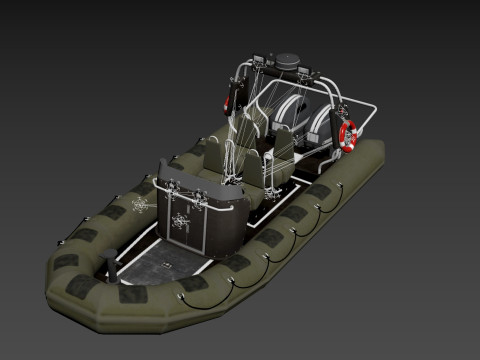 Tactical Boat 3D 모델
