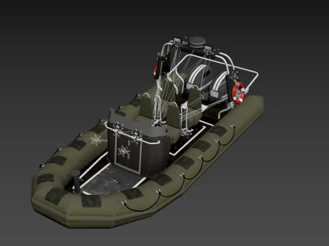 Tactical Boat 3D Model