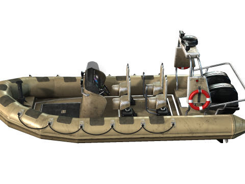 Tactical Boat 3D 모델