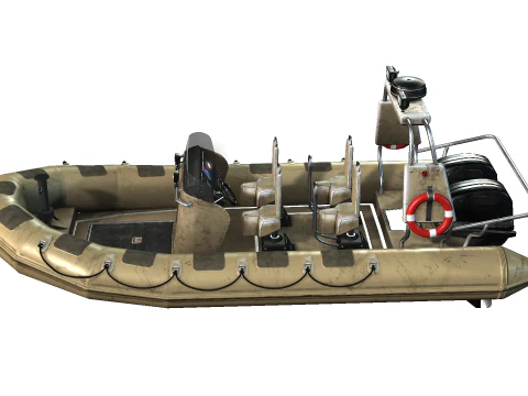 Tactical Boat 3D Model