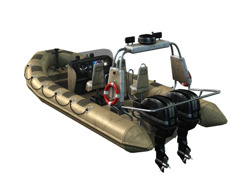Tactical Boat 3D Model