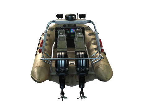 Tactical Boat 3D Model