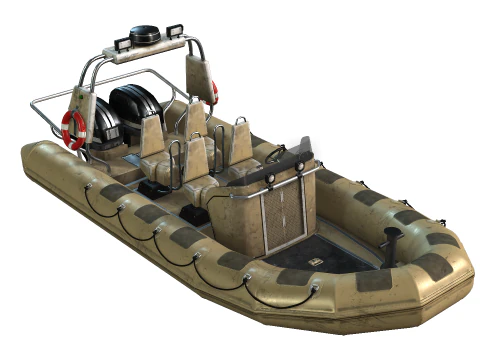 Tactical Boat 3D Model
