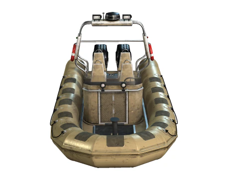 Tactical Boat 3D Model