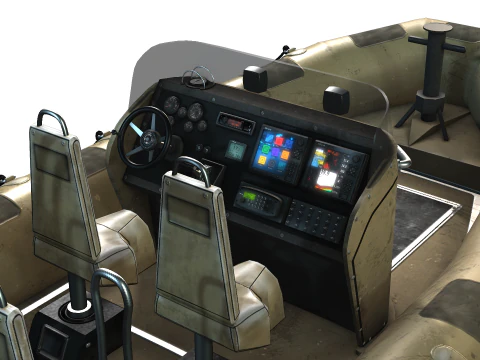 Tactical Boat 3D Model
