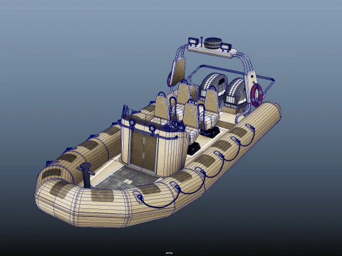 Tactical Boat 3D Model