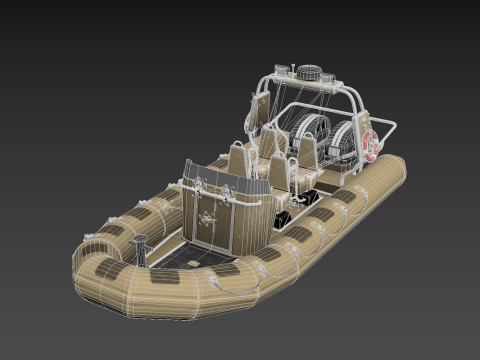 Tactical Boat 3D 모델