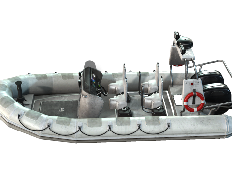 Tactical Boat 3D Model