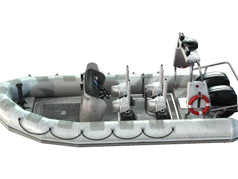 Tactical Boat 3D Model