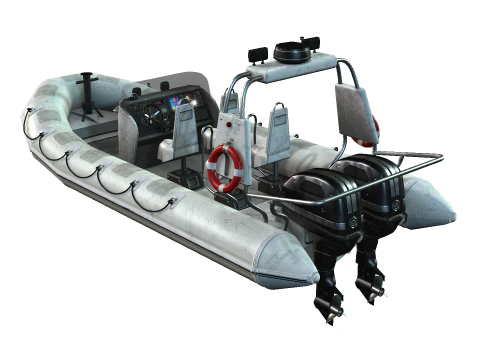 Tactical Boat 3D Model