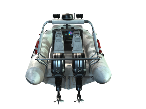 Tactical Boat 3D Model