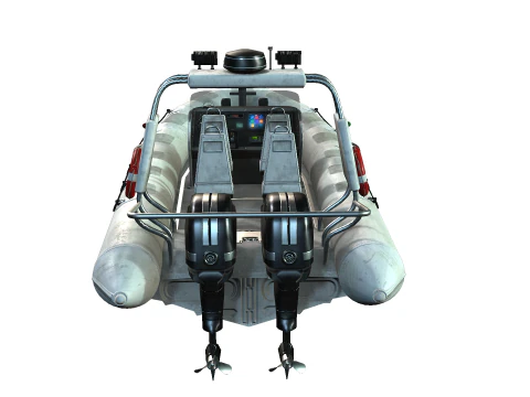 Tactical Boat 3D Model