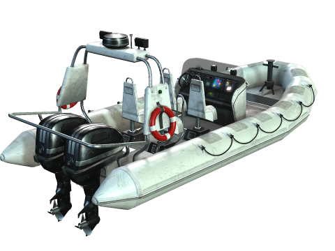 Tactical Boat 3D Model