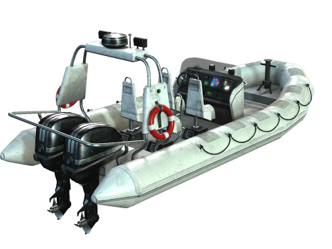 Tactical Boat 3D Model